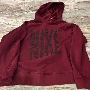 Nike Burgundy Hoodie Jacket
